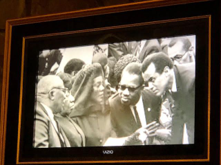 Charles covered the funeral of Martin Luther King Jr. in 1968, part of the slide show. (Marilynn K. Yee)